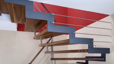 Escalier en bois-metal