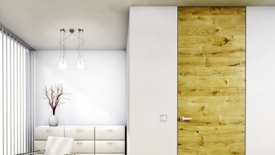 Portes avec chambranle invisible et affleure avec le mur